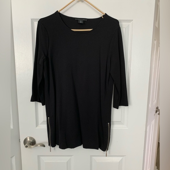 New without tags black tunic top by Tahari size S - Picture 1 of 6